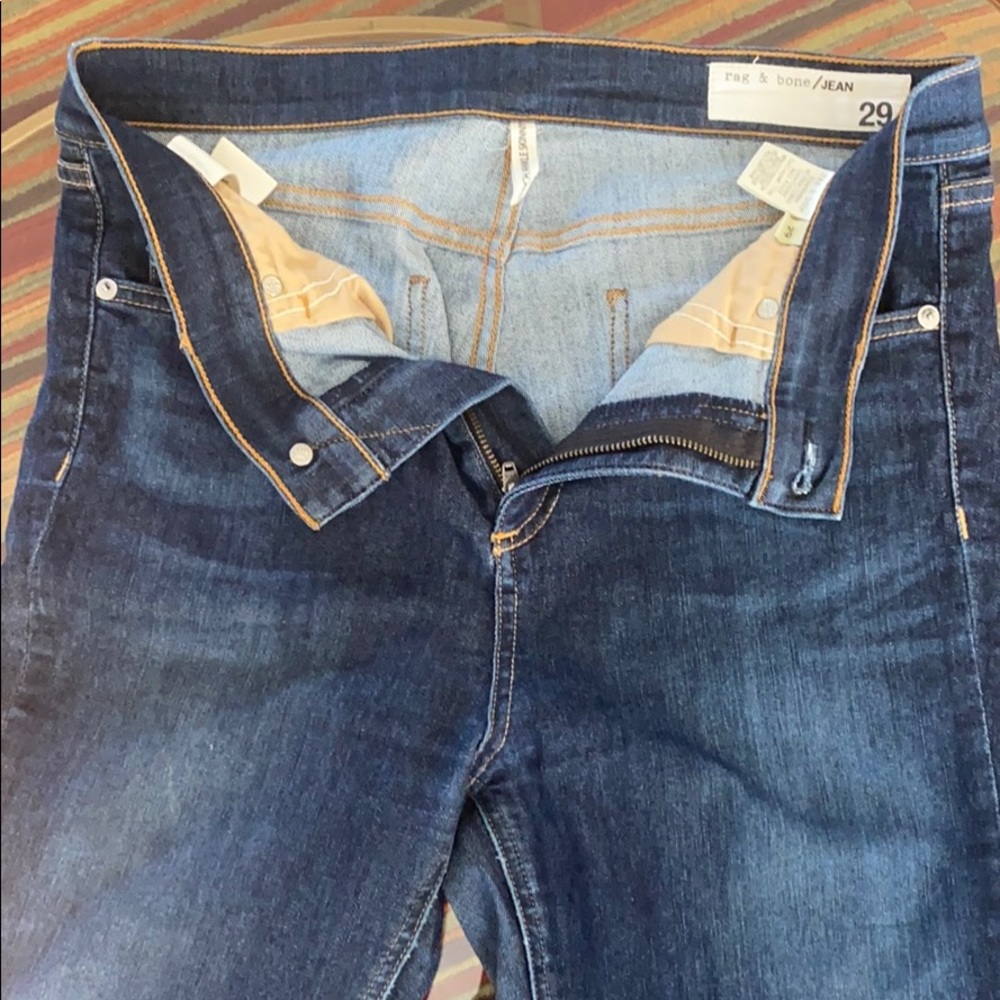 Rag & bone high waist ankle skinny jeans